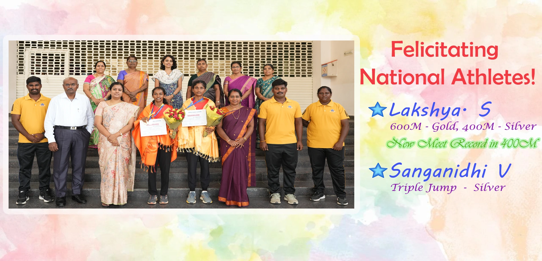 FELICITATES NATIONAL –LEVEL ATHLETIC CHAMPIONS