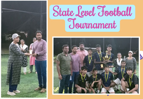 Our Under-15 Boys Football Team participated in the State Level 5-A-Side Football Tournament held on Sunday, 28th September 2025, organized by D.D. Sports Academy, Salem.