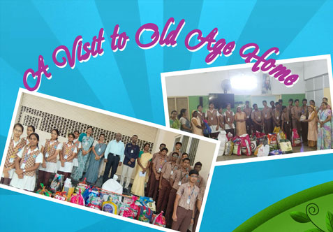 We inculcate the value of humanity and kindness among the children of classes IX and X by taking them to orphanages and old age homes every year.