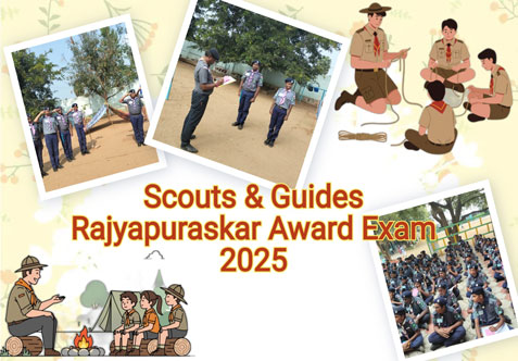 Our school scouts students have written their Rajyapuraskar Exam on 07.11.25.