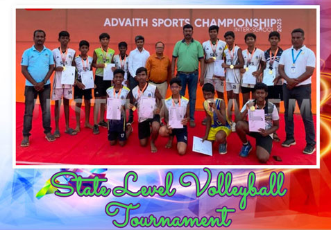 On Friday, 7th November 2025, our school’s Under-15 Boys Volleyball Team participated in the State Level Volleyball Tournament organised by Advaith School, Hosur, and emerged as the Winner among 25 participating schools.