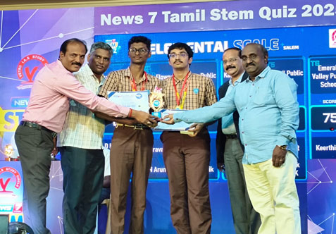 We are proud to share that our students participated in the 𝗦𝗧𝗘𝗠𝗤𝘂𝗶𝘇𝗖𝗼𝗺𝗽𝗲𝘁𝗶𝘁𝗶𝗼𝗻 Today (16.07.2025) conducted by 𝗡𝗲𝘄𝘀𝟳𝗧𝗮𝗺𝗶𝗹𝗡𝗮𝗱𝘂 at Jairam Arts and Science College, Salem.