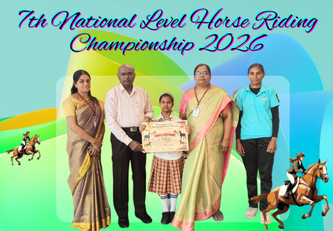 The 7th National Level Horse Riding Championship 2026 was held on 11th January 2026 at Kailash Maansarovar Saint School (CBSE), Salem.