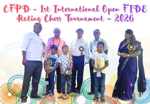 Our student, Sugirthanavarman M of Class III–E, participated in the CFPD – 1st International Open FIDE Rating Chess Tournament – 2026, organized by the Chess Federation for Physically Disabled.