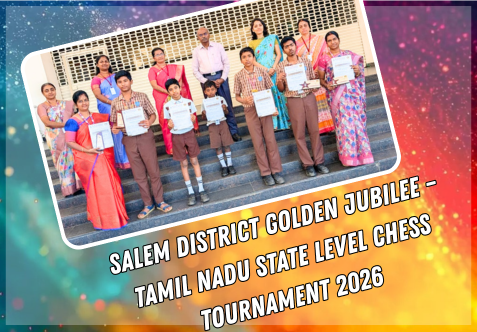 Where there is determination, there is success!
On Sunday, 25th January 2026 our school students actively participated in the Salem District Golden Jubilee – Tamil Nadu State Level Chess Tournament 2026, which was held at R P Sarathy Institute of Technology, Salem.