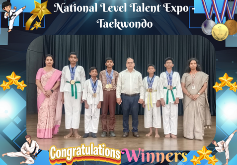 We are delighted to share that our SPS VI-VIII Category children have won  Gold, Silver and Bronze medals at the YCS Kids Cup Series – Stars Super League Taekwondo Champions Challenge, Open National-Level Talent Expo, held in Bangalore from 21st to 23rd August 2026.